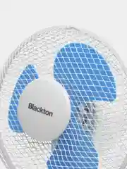 Светло-синий вентилятор настольный BLACKTON BT F1116, 30 Вт, 2 СКОРОСТИ, КОМПАКТНЫЙ