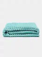 Бирюзовый плед "Кубик" 200*220