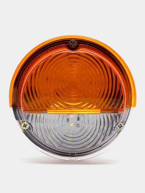 Фонарь передний (подфарник) УАЗ с LED ДХО и Повторителем ПФ -130 А (оранжевый)