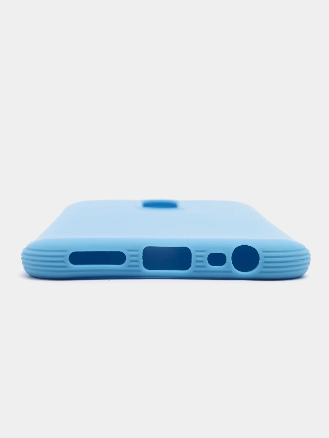 Голубой силиконовый чехол Huawei P40 Lite e Xiaomi Redmi 8/Note 7/8T/Samsung A50/A31/A11/A01/A41