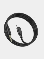 Аудиокабель Borofone BL18, 3.5 мм, AUX, Lightning, кабель аукс для айфона 1 м