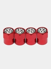 Колпачки для колес, на ниппель авто, с логотипом Volkswagen, 4 штуки