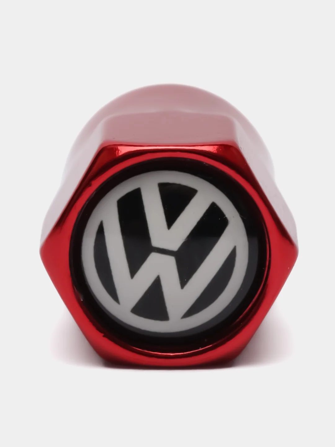 Красный колпачки для колес, на ниппель авто, с логотипом Volkswagen, 4 штуки