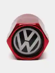Красный колпачки для колес, на ниппель авто, с логотипом Volkswagen, 4 штуки