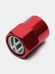 Красный колпачки для колес, на ниппель авто, с логотипом Volkswagen, 4 штуки