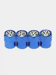 Синий колпачки для колес, на ниппель авто, с логотипом Volkswagen, 4 штуки