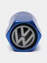 Синий колпачки для колес, на ниппель авто, с логотипом Volkswagen, 4 штуки