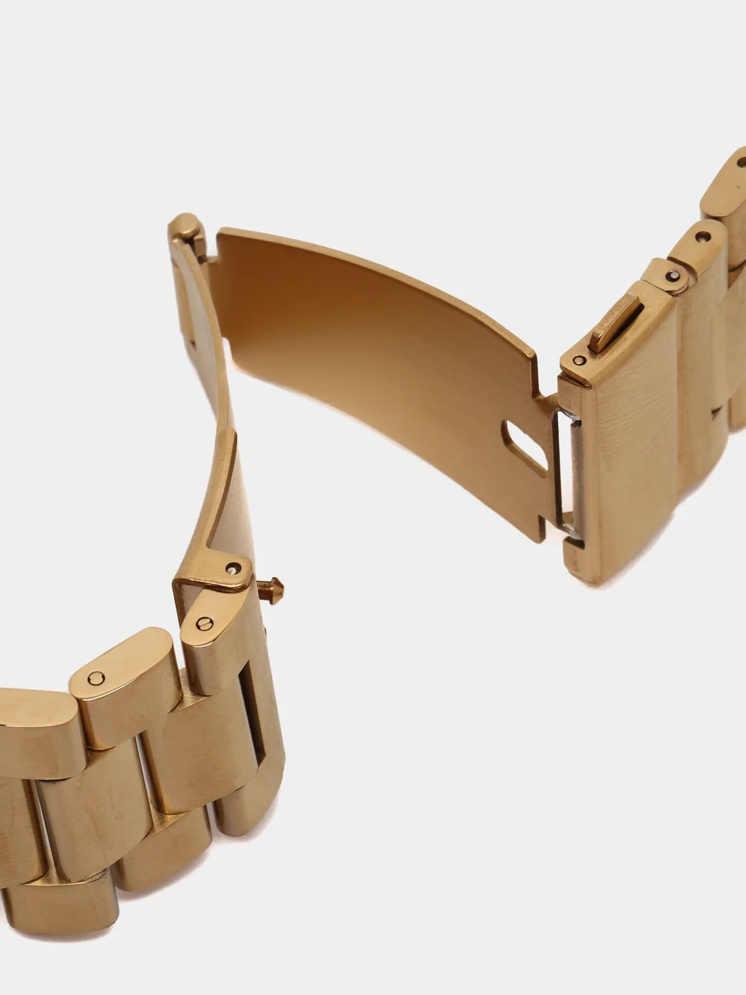 Бронзовый блочный металлический ремешок для Apple Watch стальной