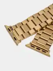 Бронзовый блочный металлический ремешок для Apple Watch стальной