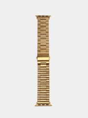 Блочный металлический ремешок для Apple Watch стальной