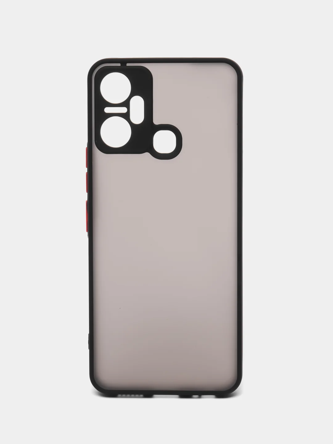 Черный чехол Infinix Smart 6 Plus Инфиникс Смарт 6 Плюс, пластиковый матовый с цветными кнопками