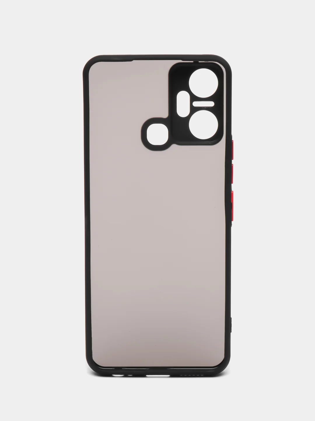 Черный чехол Infinix Smart 6 Plus Инфиникс Смарт 6 Плюс, пластиковый матовый с цветными кнопками