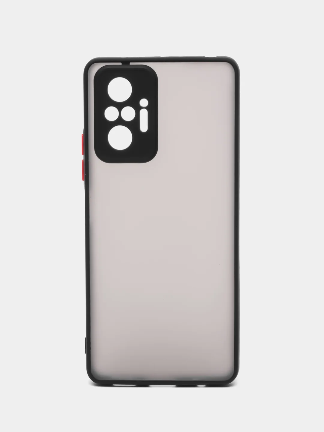 Угольный чехол Xiaomi Redmi Note 10 Pro, Редми Нот 10 Про, пластиковый матовый с цветными кнопками