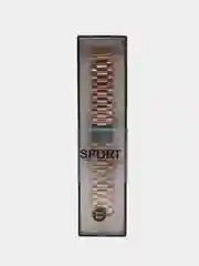 Бронзовый блочный металлический ремешок для Apple Watch стальной
