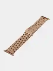 Бронзовый блочный металлический ремешок для Apple Watch стальной