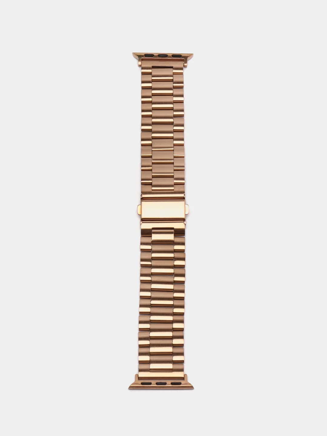 Бронзовый блочный металлический ремешок для Apple Watch стальной