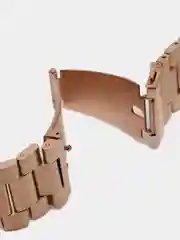 Бронзовый блочный металлический ремешок для Apple Watch стальной