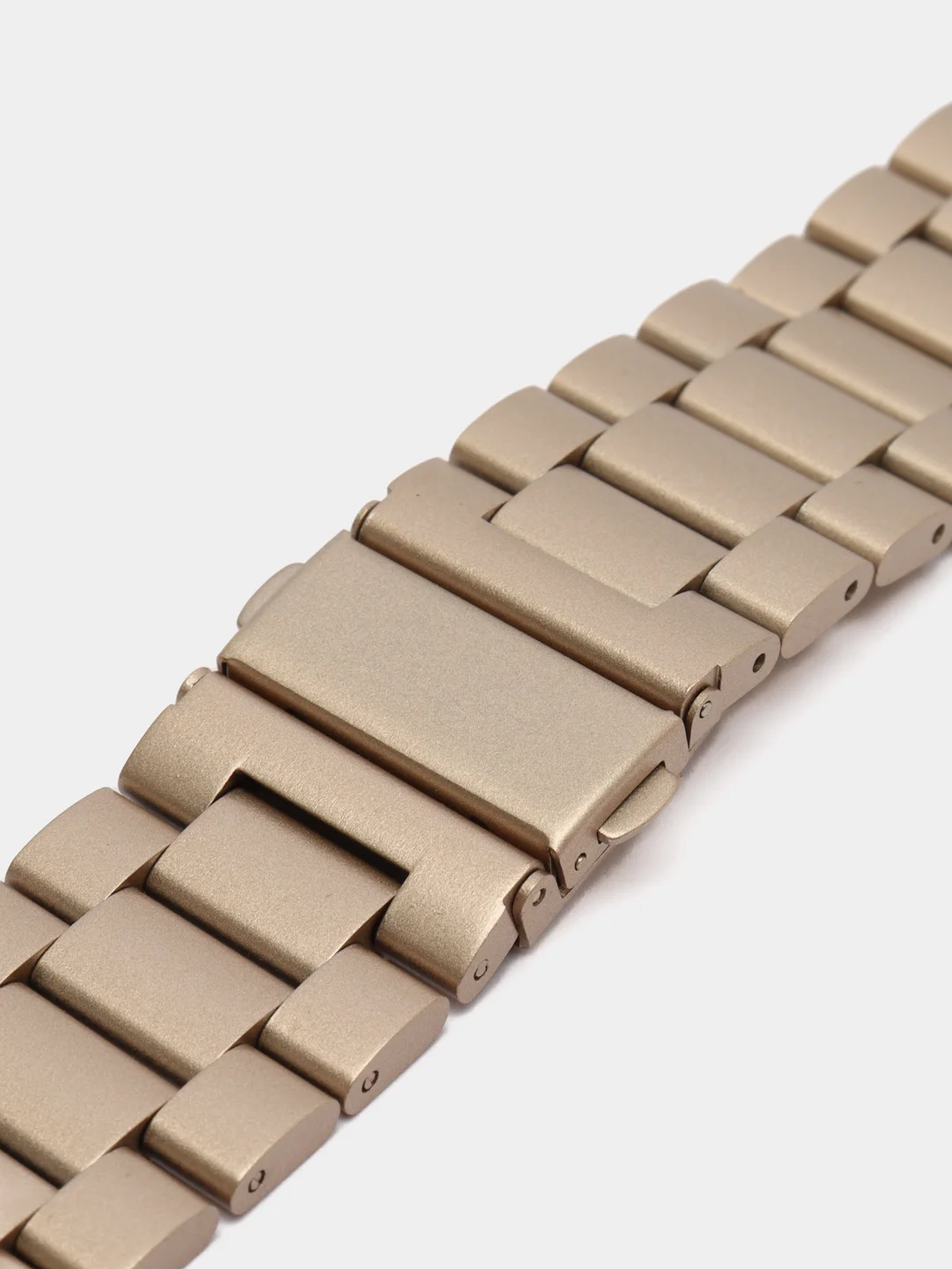 Светло-жёлтый блочный металлический ремешок для Apple Watch стальной