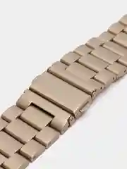 Светло-жёлтый блочный металлический ремешок для Apple Watch стальной