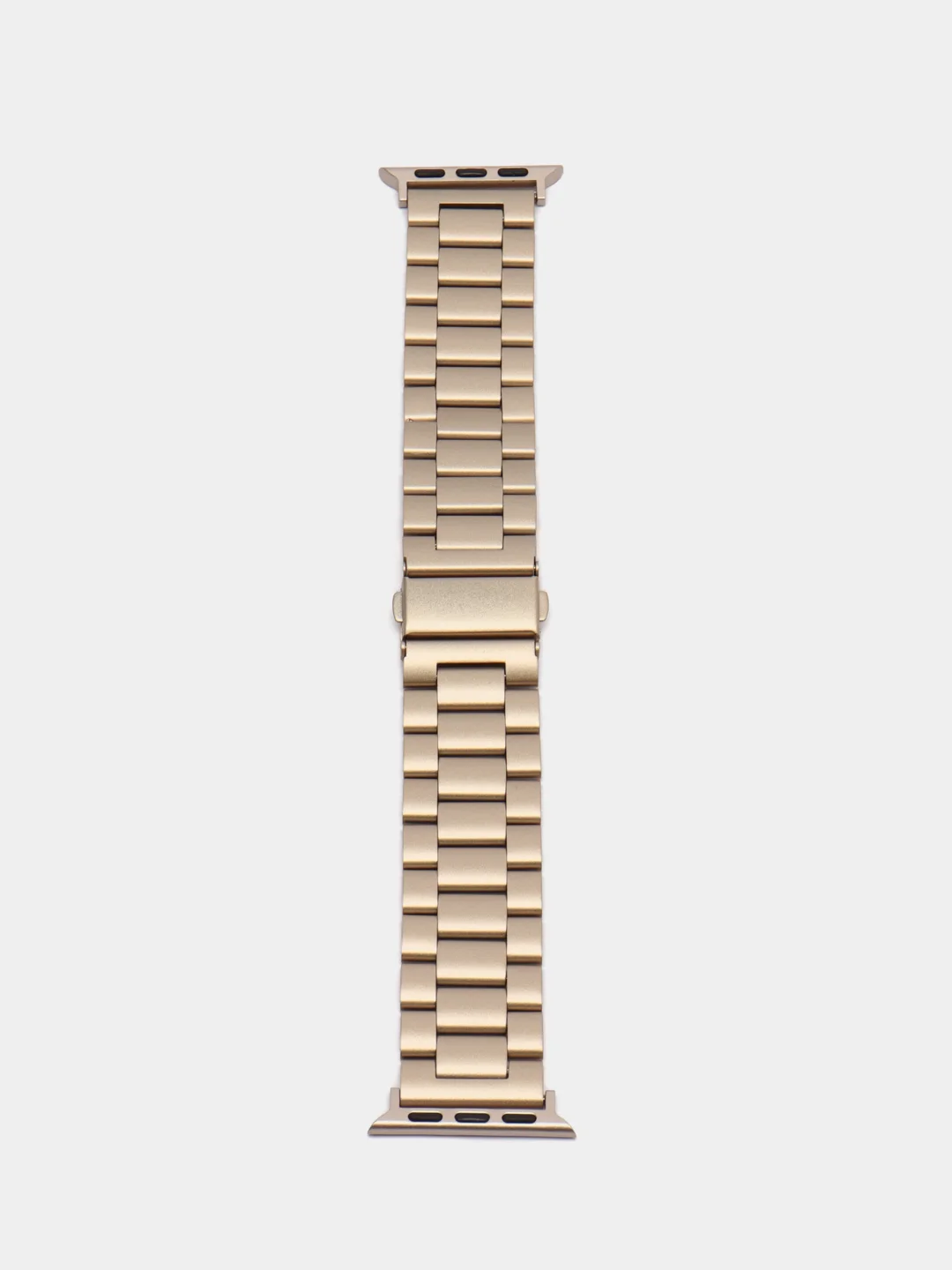 Светло-жёлтый блочный металлический ремешок для Apple Watch стальной