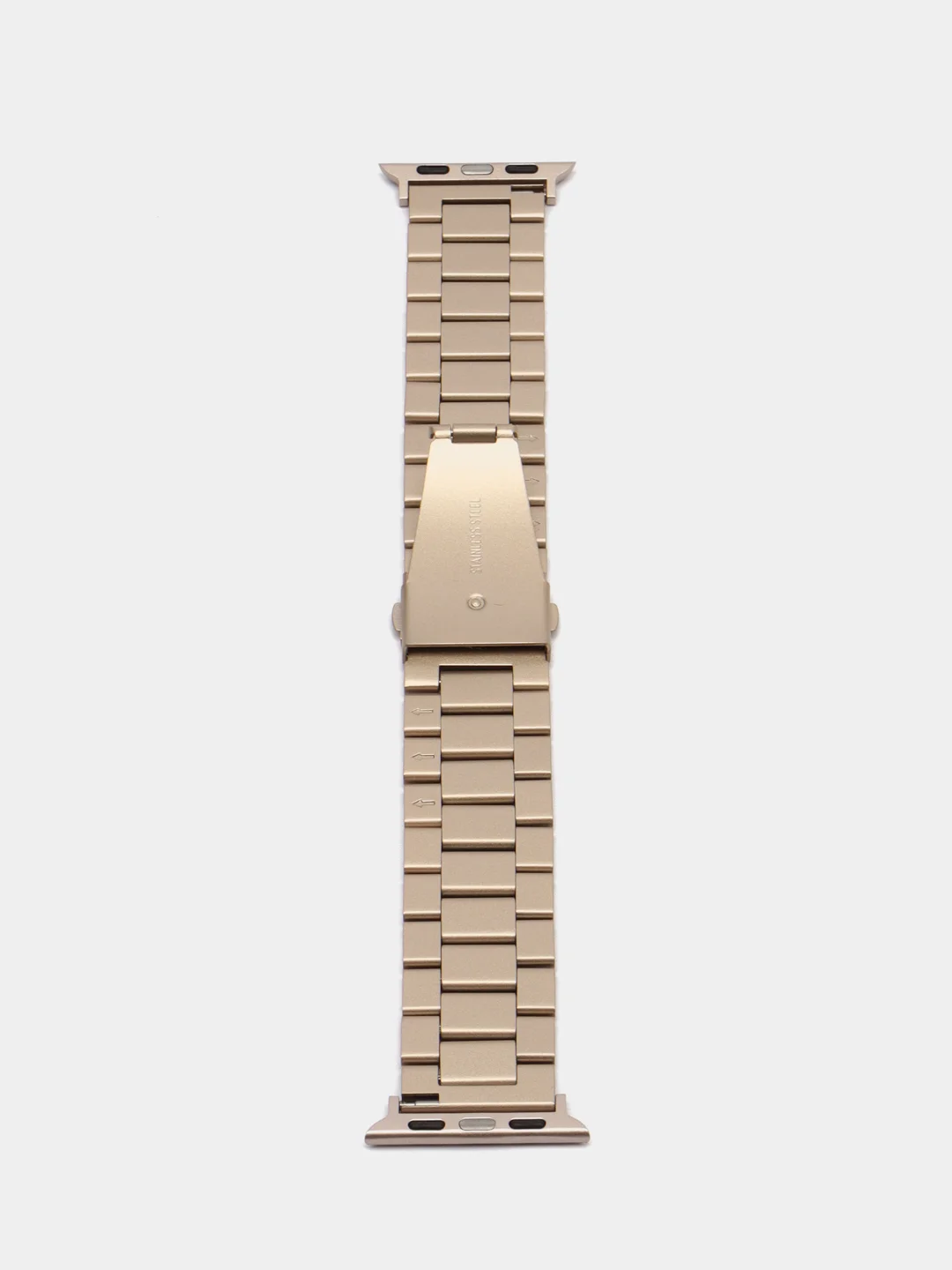Светло-жёлтый блочный металлический ремешок для Apple Watch стальной
