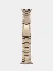 Светло-жёлтый блочный металлический ремешок для Apple Watch стальной