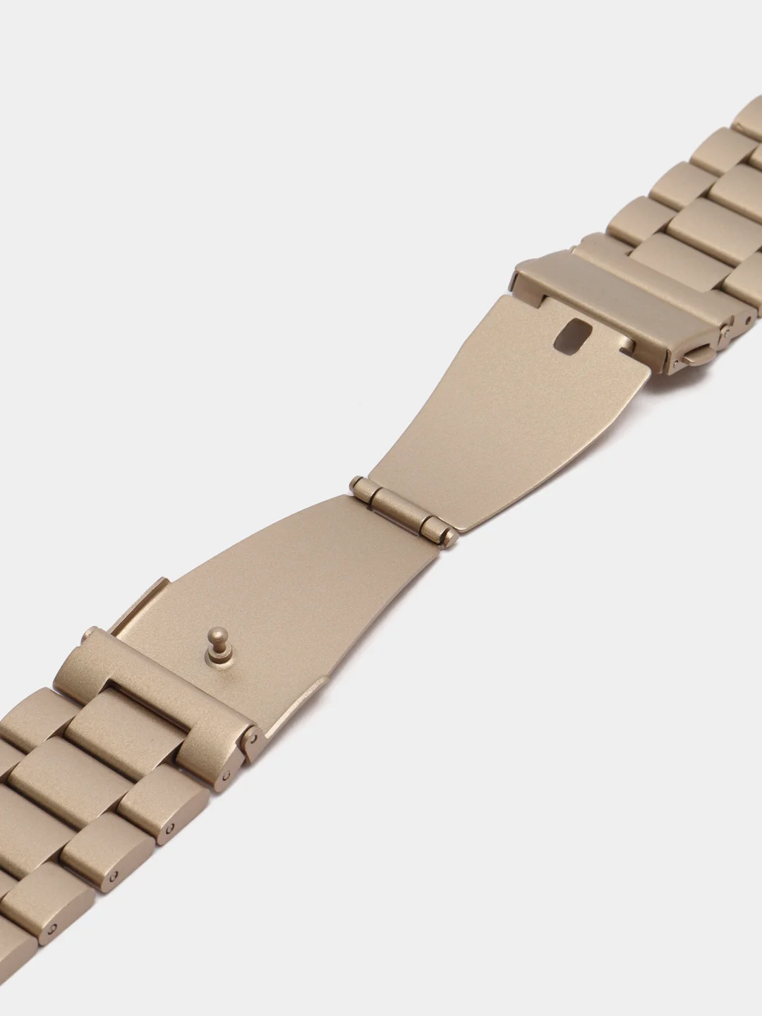 Светло-жёлтый блочный металлический ремешок для Apple Watch стальной