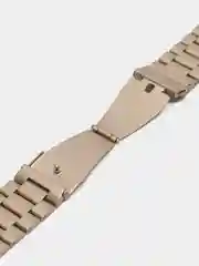 Светло-жёлтый блочный металлический ремешок для Apple Watch стальной