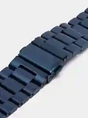 Темно-синий блочный металлический ремешок для Apple Watch стальной