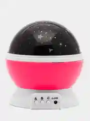 Ночник "Звездное небо" Star Master Dream rotating projection, розовый