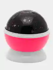 Ночник "Звездное небо" Star Master Dream rotating projection, розовый