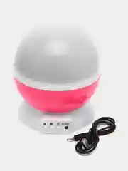 Ночник "Звездное небо" Star Master Dream rotating projection, розовый