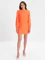 Коралловый платье женское, повседневное