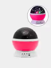 Ночник "Звездное небо" Star Master Dream rotating projection, розовый
