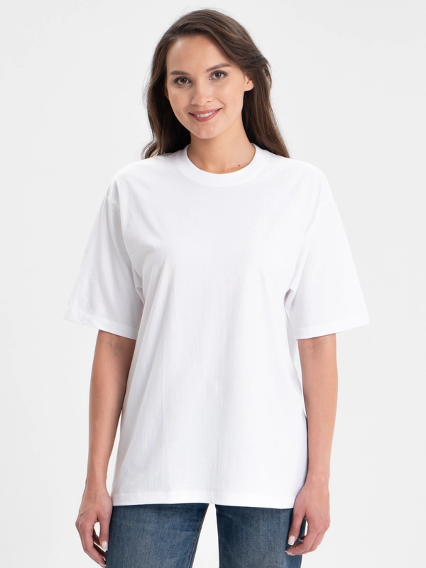 Футболка белая oversized "Base"