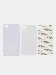 Чехол для 2D сублимации iPhone 4/4s, белый, глянцевый