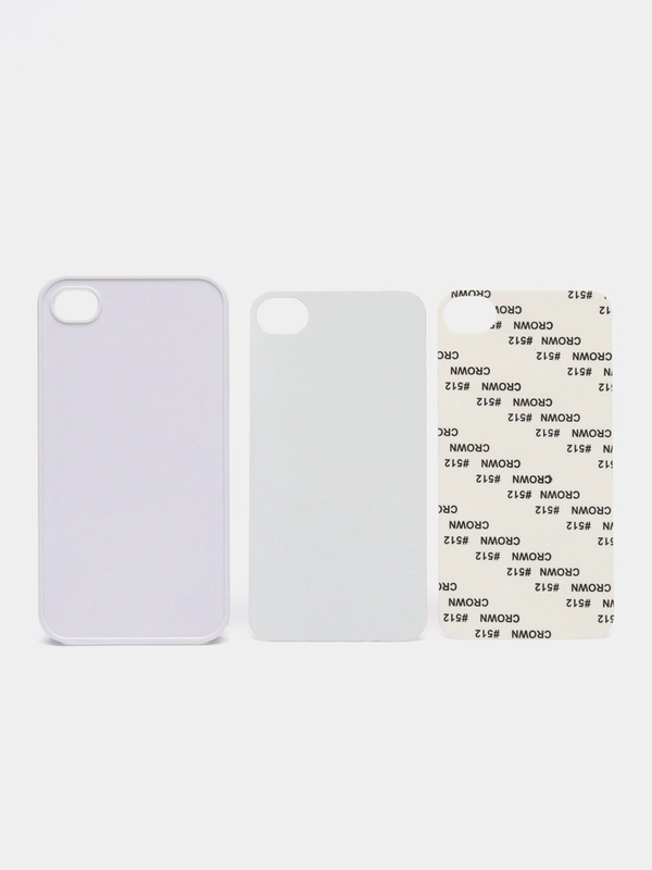 Чехол для 2D сублимации iPhone 4/4s, белый, глянцевый