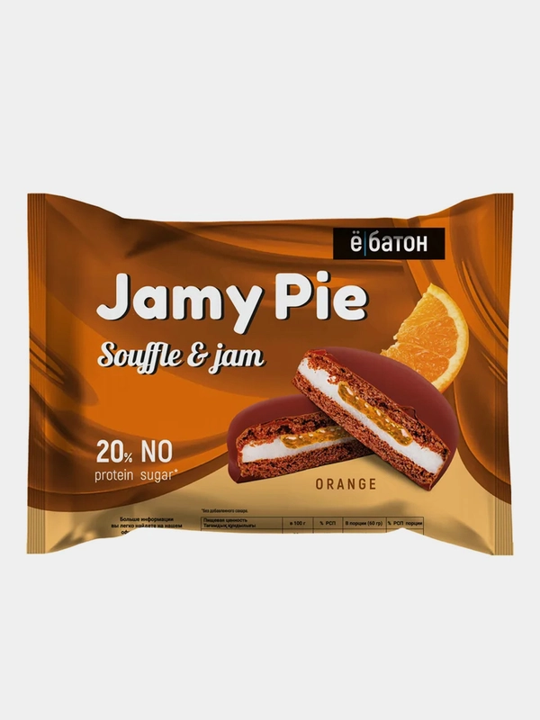 Протеиновое печенье Ёбатон, Jamy Pie Souffle and Jam, 60 гр