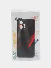 Красный силиконовый чехол на Realme 9/9 Pro Plus / Реалми 9/9 Про Плюс с рисунком, защита камеры