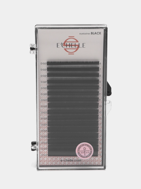 Ресницы черные ECHELLE MIX 0,07/D/ 6-13 mm, 16 линий