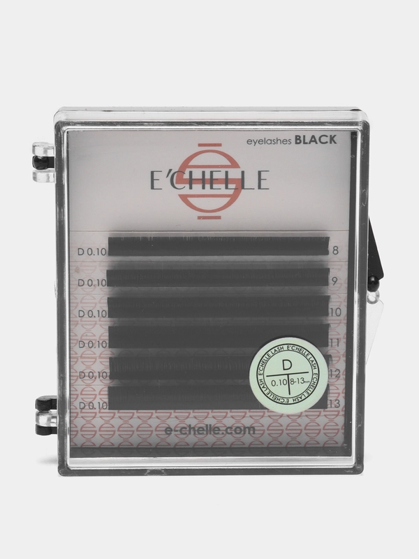 Ресницы черные ECHELLE MIX mini 0,10/D/ 8-13 mm, 6 линий