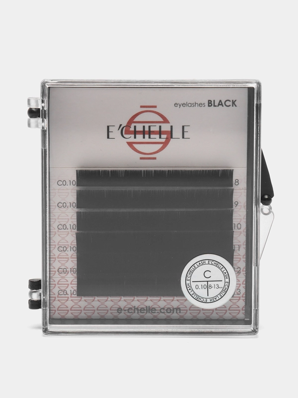 Ресницы черные ECHELLE MIX mini 0,10/C/ 8-13 mm, 6 линий