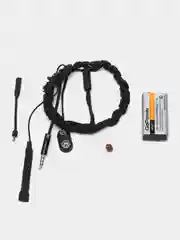 Черный микронаушник магнитный Help-Ear Crona проводной, на батарейке