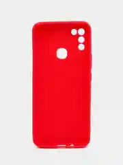 Алый чехол силиконовый, матовый для infinix Hot 11 play