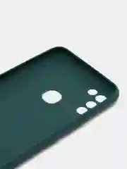 Тёмно-зелёный чехол силиконовый, матовый для infinix Hot 11 play