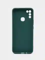 Тёмно-зелёный чехол силиконовый, матовый для infinix Hot 11 play