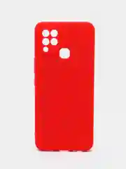 Алый чехол силиконовый, матовый, Infinix Hot 10s/10t