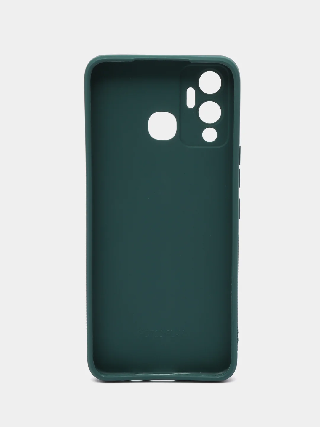 Тёмно-зелёный чехол силиконовый, матовый, для Infinix Hot 12i