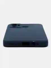 Темно-синий чехол силиконовый, матовый, для Infinix Hot 12i