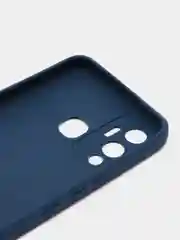 Темно-синий чехол силиконовый, матовый, для Infinix Hot 12i